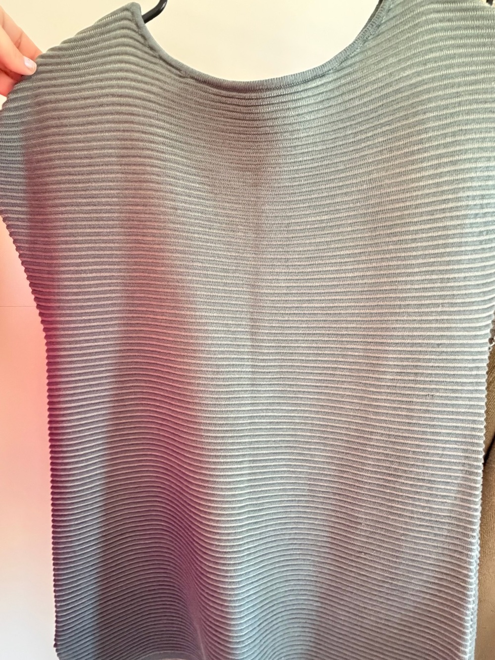 MarlaWynne Ribbed Crewneck Tunic in Olive